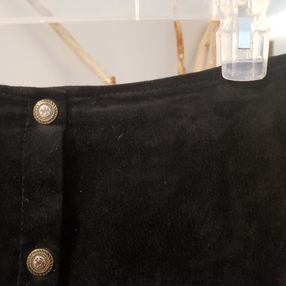 Leather Suede Skirt - Picture 3 of 7